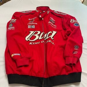 Dale Earnhardt Jr. Nascar Chase Twill Budweiser Men's Jacket Size XXL